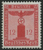 DIENSTMARKEN D 150 **, 1938, 12 Pf. Dunkelrosarot, Mit Wz., Pracht, Mi. 55.- - Officials