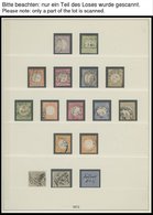 SAMMLUNGEN O, 1872-1923, Fast Nur Gestempelte Sammlung Dt. Reich Im Lindner Falzlosalbum, Dabei Schöner Brustschildteil  - Used Stamps