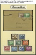 SAMMLUNGEN **,*,Brief,o,BrfStk , 1933-45, Reichhaltige Saubere Sammlung Dt. Reich, Ohne Spitzenwerte Aber Mit Vielen Son - Usados