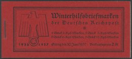 ZUSAMMENDRUCKE MH 43.3 **, 1936, Markenheftchen W.H.W., Klammer 19 Mm, Unbedruckt, Pracht, Mi. 200.- - Zusammendrucke
