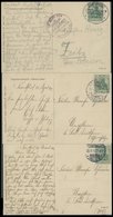 ZEPPELINPOST 4 BRIEF, 1913 Luftschiff Viktoria-Luise, 3 Zeppelin-Ansichtskarten, U.a. Bordpoststempel Und Bordstempel Vo - Luft- Und Zeppelinpost