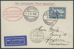 ZEPPELINPOST 66B BRIEF, 1930, Schweizfahrt, Bordpost Vom 6.5.30 Für Geplante Fahrt Am 9.5.30, Mit Einzelfrankatur Mi.Nr. - Poste Aérienne & Zeppelin