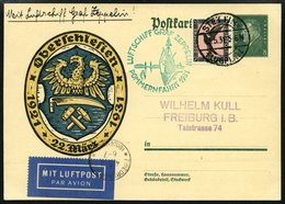 ZEPPELINPOST 106Ba BRIEF, 1931, Pommernfahrt, Stettin-Fr`hafen, Auslieferung Stettin, Prachtkarte - Luft- Und Zeppelinpost