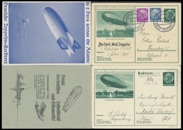 ZEPPELINPOST 0246I BRIEF, 1934, Werkstättenfahrt, Bordpost, Prachtkarte, Dazu Fahrplan Nach Südamerika Und Reklameheft D - Luft- Und Zeppelinpost