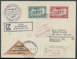 ZEPPELINPOST 264 BRIEF, 1934, 4. Südamerikafahrt, Parag. Post, Einschreibbrief, Pracht - Airmail & Zeppelin