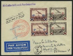 ZULEITUNGSPOST 406 BRIEF, Belgien: 1946, 1 Nordamerikafahrt, Mit Nachgebühr, Prachtbrief - Zeppelins