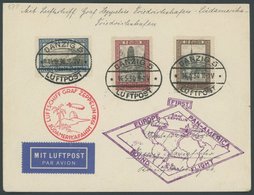 ZULEITUNGSPOST 57P BRIEF, Danzig: 1930, Südamerikafahrt, Rundfahrt, Frankiert Mit Mi.Nr. 209-11, Prachtbrief, Signiert H - Zeppelin