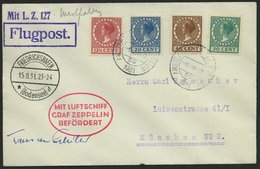 ZULEITUNGSPOST 121 BRIEF, Niederlande: 1931, Fahrt Nach Münster, Prachtbrief Mit Autogramm Von Kapitän Hans Von Schiller - Zeppeline