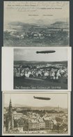 ZULEITUNGSPOST (80Da) BRIEF, Österreich: 1930, Ostpreußen-Rückfahrt über Das Sudetenland Am 25.8.30 Sowie 2 Fotokarten ü - Zeppelin