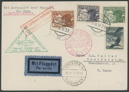 ZULEITUNGSPOST 88 BRIEF, Österreich: 1930, Ostseefahrt, Abwurf Riga, Prachtkarte - Zeppeline