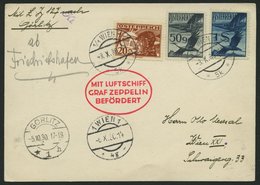 ZULEITUNGSPOST 91 BRIEF, Österreich: 1930, Fahrt Nach Görlitz, Prachtkarte - Zeppelins