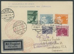 ZULEITUNGSPOST 171B BRIEF, Österreich: 1932, 5. Südamerikafahrt, Anschlußflug Ab Berlin, Prachtkarte, Sieger Unbekannt! - Zeppelin