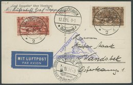 ZULEITUNGSPOST 116 BRIEF, Saargebiet: 1931 Österreichfahrt, Prachtkarte - Zeppelin