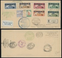 ZULEITUNGSPOST 209IG BRIEF, San Marino: 1933, Italienfahrt Mit Komplettem Satz Zeppelinmarken Und Sonderstempel CITTA, W - Zeppeline