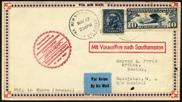 KATAPULTPOST 42a BRIEF, 17.5.1931, &quot,Bremen&quot, - Southampton, US-Landpostaufgabe, Prachtbrief - Briefe U. Dokumente