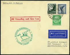 KATAPULTPOST 162b BRIEF, 4.7.1934, &quot,Europa&quot, - New York, Seepostaufgabe, Prachtbrief - Covers & Documents