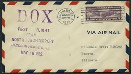 DO-X LUFTPOST 60.USA BRIEF, 19.05.1932, Erinnerungsbeleg Aus New York Zum DO X Abflug, Prachtbrief - Brieven En Documenten