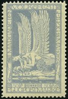 HALBAMTLICHE FLUGMARKEN 4a **, 1912, 50 Pf. Hellblau Margaretenfest, Pracht, Mi. 130.- - Aerei