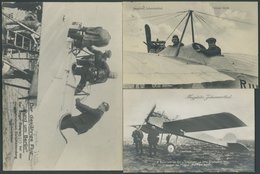 PIONIERFLUGPOST 1909-1914 1912, Johannesthal Flug Rund Um Berlin 31.8. Und 1.9., 3 Verschiedene Fotokarten (eine Gebrauc - Flugzeuge