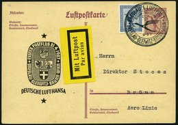 ERST-UND ERÖFFNUNGSFLÜGE 27.17.02 BRIEF, 21.4.1927, Breslau-Brünn Auf LPP 104, Pracht - Zeppeline