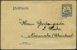 DEUTSCH-OSTAFRIKA P 18 BRIEF, KONDOA-IRANGI, 18.5.10, Auf 4 H. Ganzsachenkarte Nach Deutschland, Feinst (Straße Entfernt - África Oriental Alemana