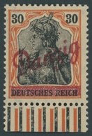 FREIE STADT DANZIG 37 **, 1920, 30 Pf. Kleiner Innendienst, Unterrandstück, Postfrisch, Pracht, Mi. 200.- - Otros & Sin Clasificación