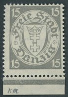 FREIE STADT DANZIG 195xa **, 1924, 15 Pf. Dunkelgrünlichgrau, Postfrisch, Pracht, Mi. 80.- - Other & Unclassified