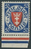 FREIE STADT DANZIG 200xa **, 1924, 50 Pf. Dunkelultramarin/zinnoberrot, Postfrisch, Pracht, Mi. 90.- - Other & Unclassified