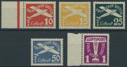FREIE STADT DANZIG 251-55 **, 1935, Flugpost, Postfrischer Prachtsatz, Mi. 80.- - Autres & Non Classés