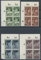 FREIE STADT DANZIG 302-08 VB **, 1939, Tag Der Briefmarke Und Ärzte Und Naturforscher In Linken Oberen Eckrandviererbloc - Other & Unclassified