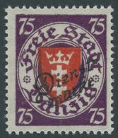 DIENSTMARKEN D 51 **, 1924, 75 Pf. Dunkelviolettpurpur/zinnoberrot, Postfrisch, Pracht, Mi. 220.- - Other & Unclassified