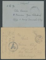 FELDPOST II. WK BELEGE 1944, Freikorps DANMARK, 2 SS-Feldpostbriefe Von Und An Die SS-Kaserne Graz-Wetzeldorf, Pracht - Besetzungen 1938-45