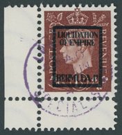 PROPAGANDAFÄLSCHUNGEN 11IVg O, 1944, 11/2 P. König Georg VI, Aufdruck Bermudas, Pracht, Mi. 140.- - Bezetting 1938-45