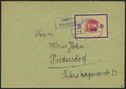 FREDERSDORF Sp 172F BRIEF, 1945, 8 Pf., Rahmengröße 43x31.5 Mm, Große Wertziffern, Mit Abart Wertziffern Seitlich Auf Or - Correos Privados & Locales