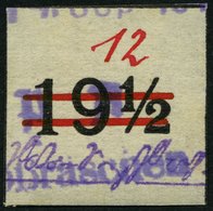 GROSSRÄSCHEN-VORLÄUFER V 26U O, 1945, 12 Pf. Rot, Ungezähnt, Pracht, Gepr. Dr. Arenz, Mi. 600.- - Correos Privados & Locales