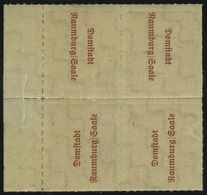 NAUMBURG 6 SK Paar **, 1946, 12 Pf. Dunkelrosarot Im Viererblock Mit Senkrechten Kehrdruckpaaren Mit Beiden Typen, Prach - Andere & Zonder Classificatie
