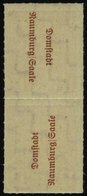 NAUMBURG 6SK **, 1946, 12 Pf. Dunkelrosarot Im Senkrechten Kehrdruckpaar Mit Beiden Typen, Pracht, Mi. 100.- - Andere & Zonder Classificatie