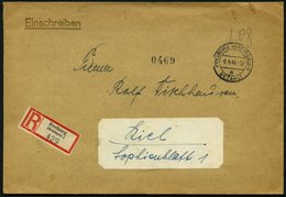 ALL. BES. GEBÜHR BEZAHLT FREIBURG (BREISGAU), 8.4.46, K2 BEZAHLT, Handschriftlich 1.08 Und Zahlenstempel 0469 Auf Einsch - Altri & Non Classificati