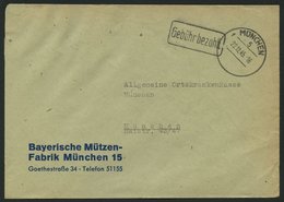 ALL. BES. GEBÜHR BEZAHLT MÜNCHEN 5, 22.12.45, R1 Gebühr Bezahlt, Prachtbrief - Autres & Non Classés