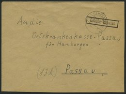 ALL. BES. GEBÜHR BEZAHLT SANDBACH, 1946, R1 Gebühr Bezahlt, Prachtbrief - Sonstige & Ohne Zuordnung