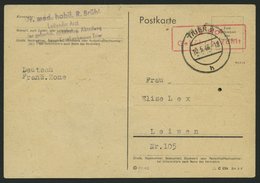 ALL. BES. NOTAUSGABEN P B21 BRIEF, TRIER, 12 Pf. Mit Druckvermerk Adler (11.43) 154 DIN A 6, Stempel TRIER 2h, Feinst - Otros & Sin Clasificación