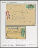 ALLIIERTE BES. 930 Brief,BrfStk , 1946, 42 Pf. Smaragdgrün, Jeweils Im Senkrechten Paar Auf Einschreib-Fernbrief Und Pak - Sonstige & Ohne Zuordnung