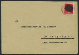 SÄCHSISCHE SCHWÄRZUNGEN AP 827I BRIEF, LÖSSNITZ, 12 Pf. Rot Auf Brief, Roter Ortsstempel, Pracht - Altri & Non Classificati