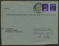 SÄCHSISCHE SCHWÄRZUNGEN AP 785aII BRIEF, SEBNITZ, 6 Pf. Blau (2x) Auf Brief, Feinst (oben Eingerissen) - Sonstige & Ohne Zuordnung