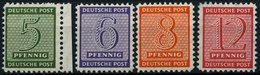 WEST-SACHSEN 120-23X **, 1945, Versuchszähnung, Prachtsatz, Mi. 80.- - Autres & Non Classés