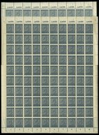 WEST-SACHSEN 127Ya,b **, 1945, 4 Pf. Schwarzgraublau Und Blaugrau, Wz. 1Y, Mit Plattenfehlern Je Im Bogen (100), Waagere - Altri & Non Classificati