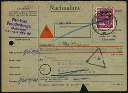 ALLGEMEINE-AUSGABEN 193 BRIEF, 1948, 40 Pf. Dunkelrosalila, Einzelfrankatur Auf Nachnahmekarte, Feinst - Otros & Sin Clasificación