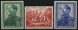 DDR 286-88 **, 1951, Chinesen, Prachtsatz, Mi. 300.- - Used Stamps