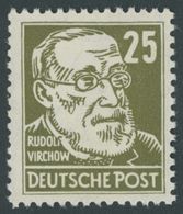 DDR 334z **, 1952, 25 Pf. Virchow, Gewöhnliches Papier, Postfrisch, Pracht, Mi. 200.- - Oblitérés