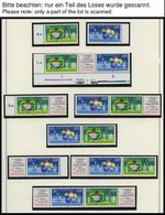 SAMMLUNGEN **, Komplette Postfrische Teilsammlung DDR Von 1978-83 Im SAFE Falzlosalbum, Dazu Einige Zusammendrucke, Prac - Sammlungen